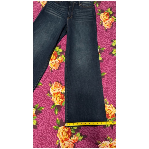 Anne Klein Dark Wash High Rise Wide Leg jeans - Picture 7 of 9